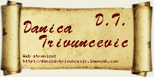 Danica Trivunčević vizit kartica